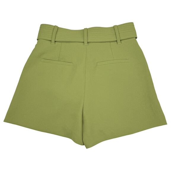 WILFRED Aritzia Tie Front Short Sz 0 Green - Picture 5 of 5
